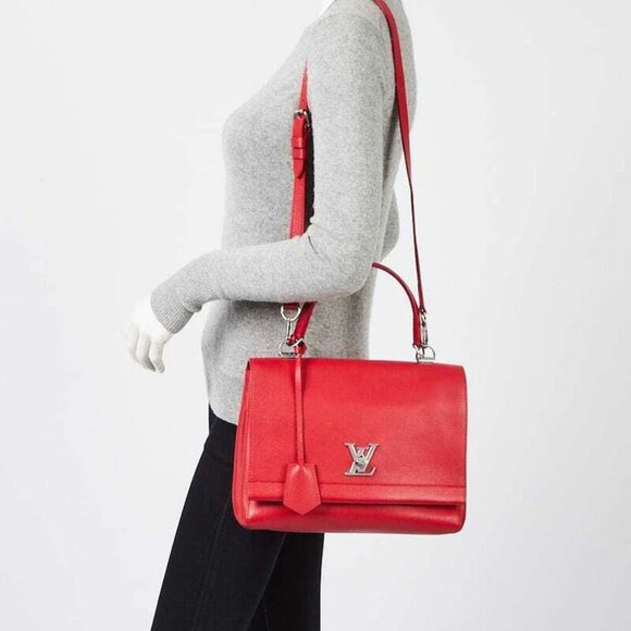 Louis Vuitton Rubis Calfskin Leather Lockme II - Picture 8 of 11